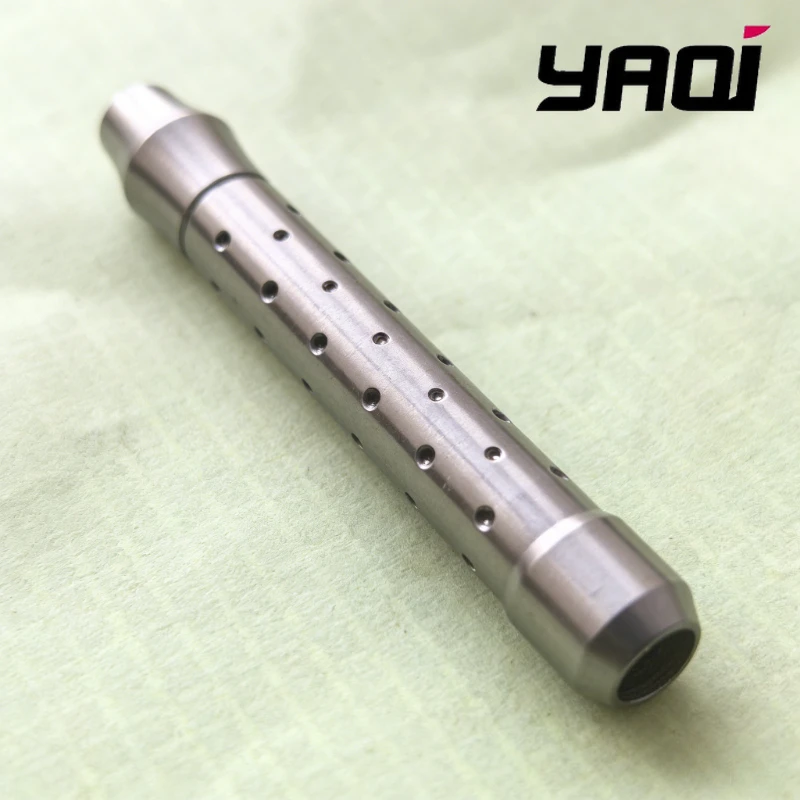 

Ручка для безопасной бритвы YAQI из нержавеющей стали, длина 80 мм, легкая (59 г), высококачественный инструмент для мужского ухода и бритья