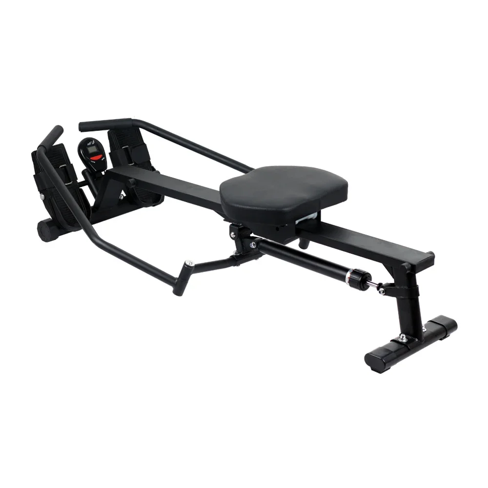 Home Gym Equipment Rowing Machine with Hydraulic Cylinder System Simulated Double Sculls for Fitness Rowers