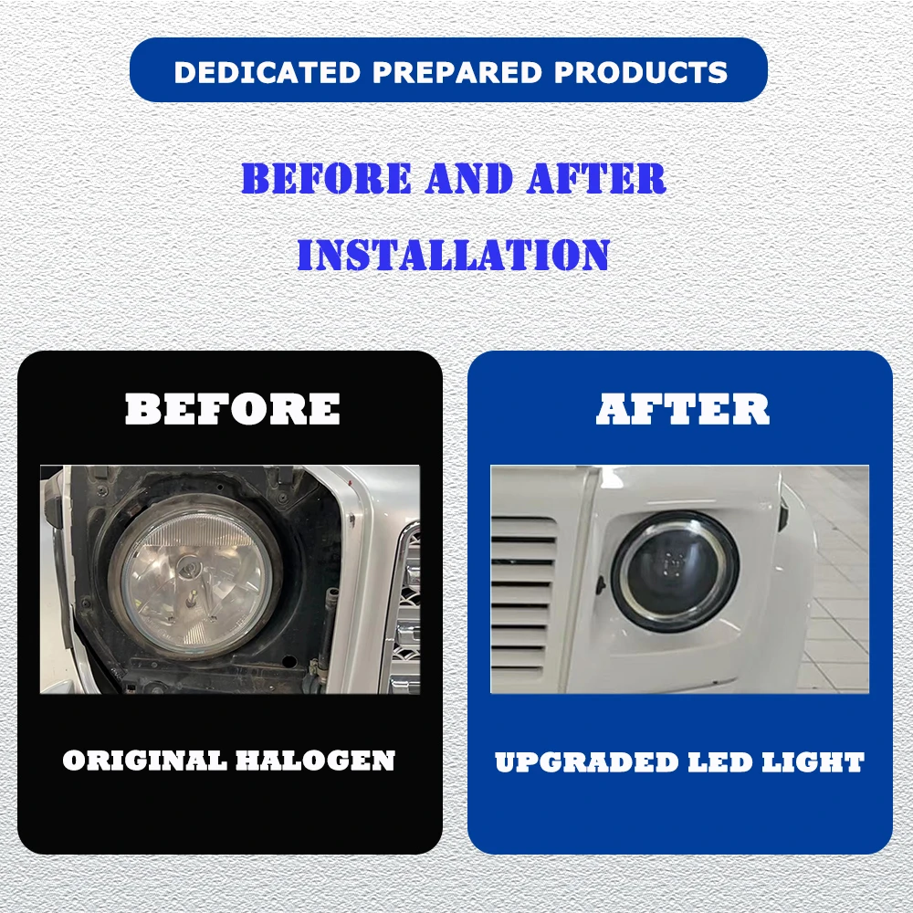 LED HeadLights For Mercedes Benz G Class G400 02-07 New Style Led Head Lamp Assembly Signal Accessories Modified Lamp