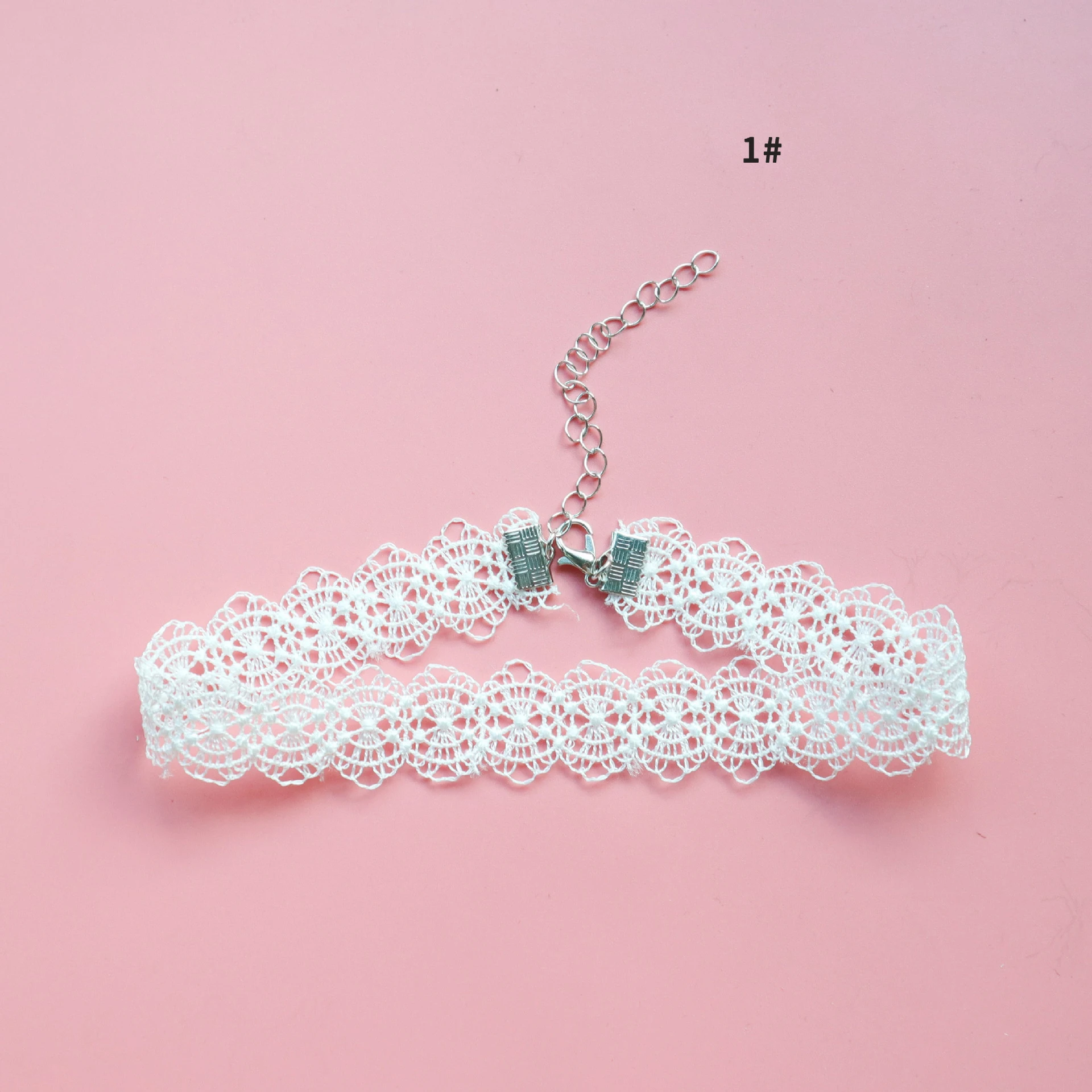 Sexy White Lace Flower Collar Necklace 2022 Clavicle Choker INS Style Short Chocker Necklace for Women Girl Jewelry Wholesale