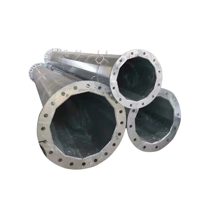 Electric power steel pipe tower Angle steel tower, double loop steel pipe rod