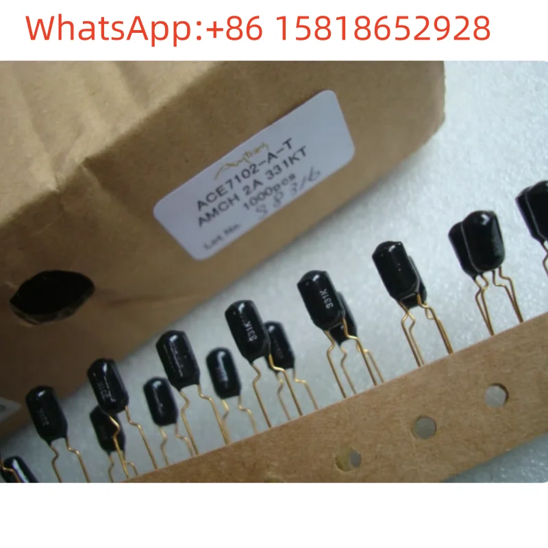 2pcs 100V 330PF (331) Japan Amtrans black lacquer gold-plated audio non-polar capacitor