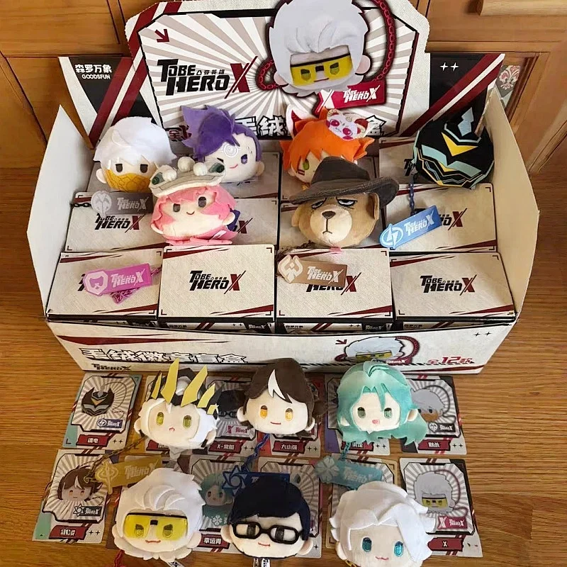 

Аниме-фигурка, декор для персонажей, коллекция игрушек-подлинная анимационная плюшевая слепая коробка Hero X, серия для фанатов и коллекционеров