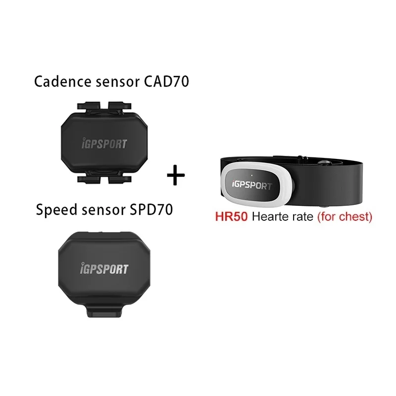 

iGPSPORT IGS Bike Computers SENSOR Accessories CAadence CAD70 Speed SPD70 Heart Rate Monitor HR50 wear on chest HR70 wear on Arm