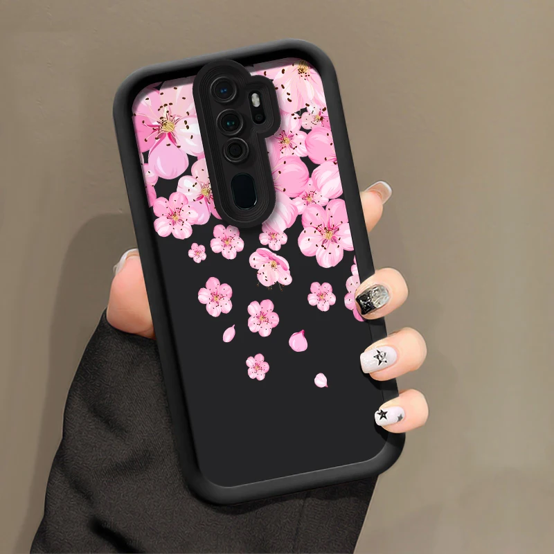 Phone Case For OPPO Realme 13 Pro Plus 12 Lite 15 Pro 14 9 8 8i 7 7i 6i 5i 5 11 4G 5G Soft Silicone Matte Flower Print Cover #4