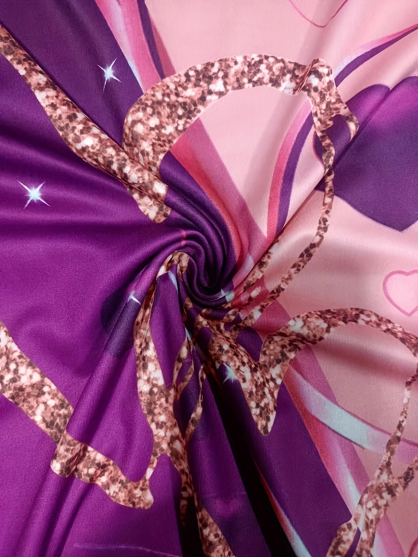 تي شيرت بطبعة قلب مقاس كبير، تي شيرت كاجوال للربيع والصيف برقبة على شكل حرف V وأكمام قصيرة، ملابس بمقاسات كبيرة #5