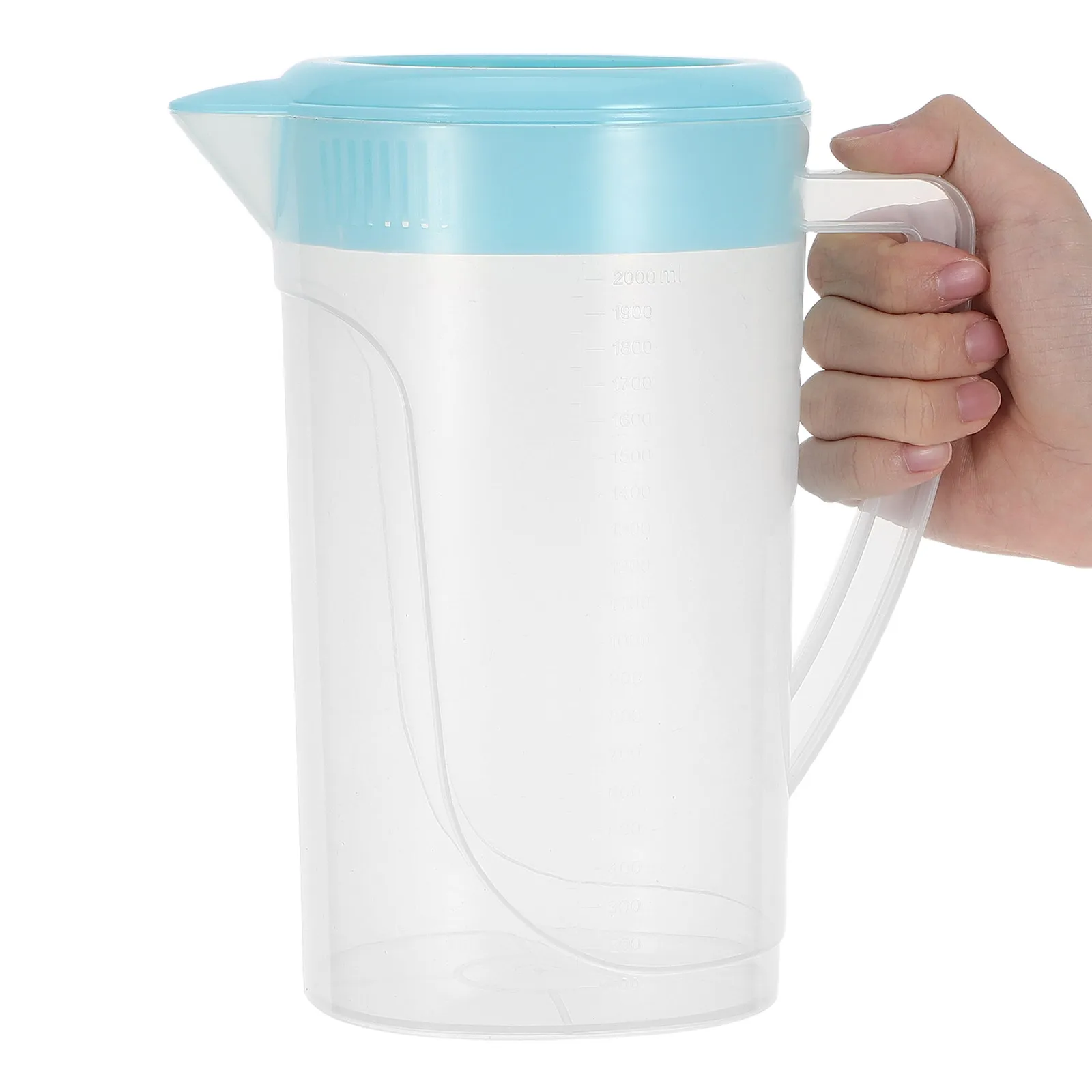 Large Capacity Diffuser Water Pitcher Plastic Shatterproof Lid Spout Family Size Infuser Carafe for Party Iced Tea Juice
