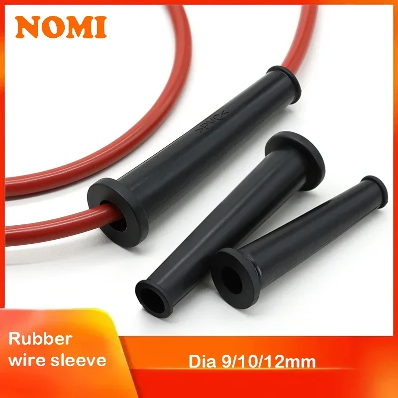 9/10/12mm Rubber Wire Protector Cable Sleeve Boot Cover For Angle Grinder Wire Electric Drill Cable Connect Protection