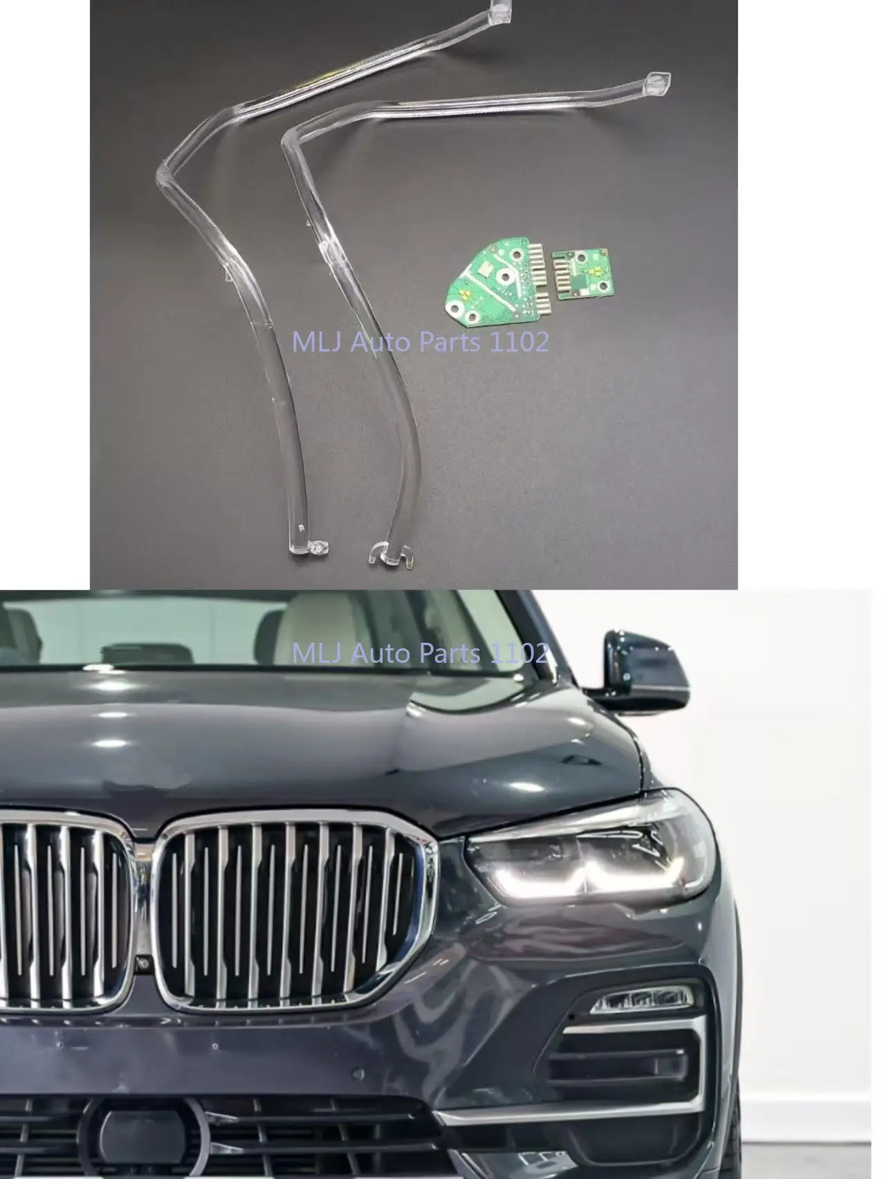 

White Light Light Strip Angel Eye Suitable For BMW X5 X6 G05 G06 2019-2023 LED European Version Ballast Module Car DRL CHIP