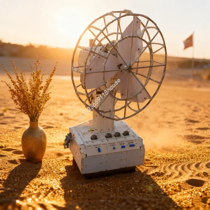 4348pcs MOC Desktop fan Technical Model Building blocks Christmas gifts Architecture Assemble creative Education Brick toys Kids