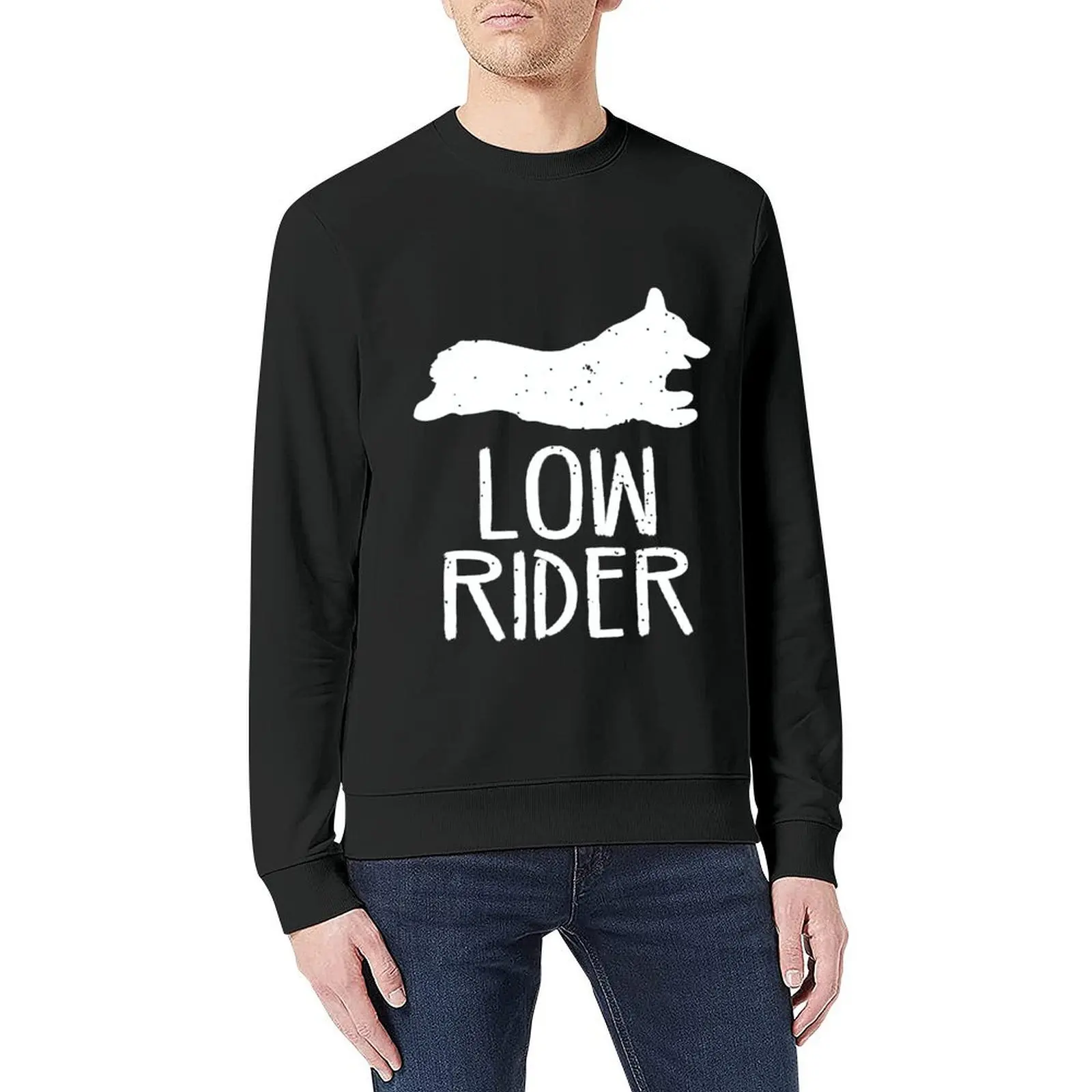 Low Rider Corgi Pullover korean clothes korean style clothes men's clothing clothes for men hooded sweatshirt