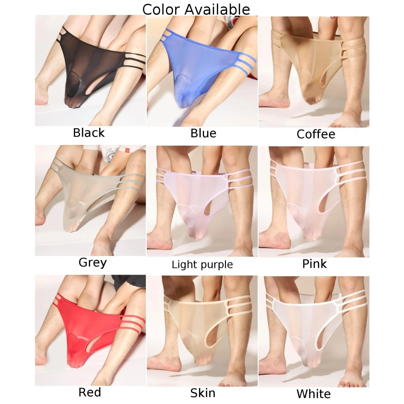 حار جديد أنيق مريح أزياء الرجال ملابس داخلية قصيرة مثير الحقيبة الناعمة كل موسم تنفس كلاسيكي لامع #5