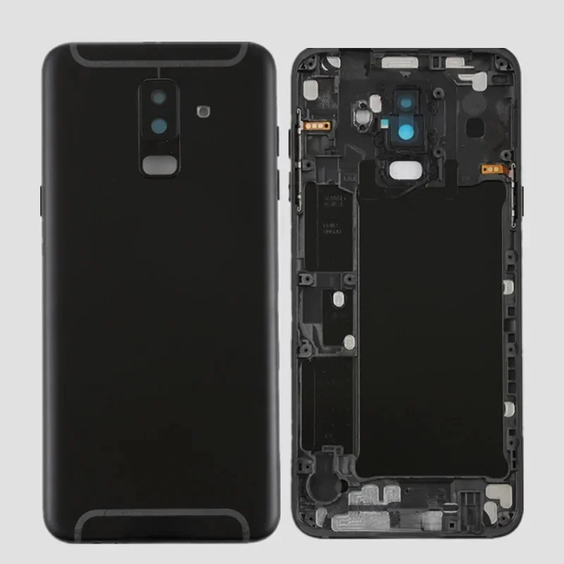 

Задняя крышка для Samsung Galaxy A6 A6 Plus 2018 A600 a600f A605 a605f, задняя крышка аккумулятора, объектив камеры, боковые кнопки