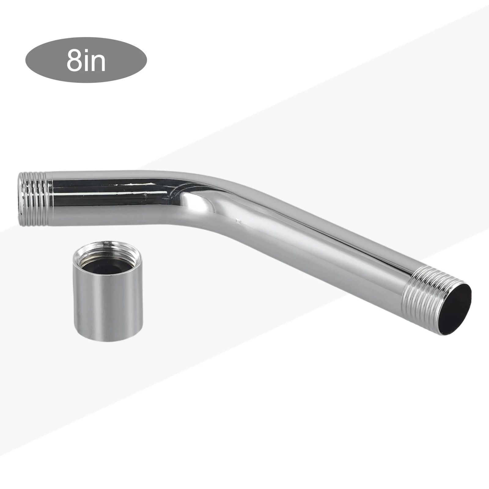 Bathroom Shower Head Extension Straight Arm, Enhance Shower Water Flow, Easy to Fit, Unique Lightweight Design