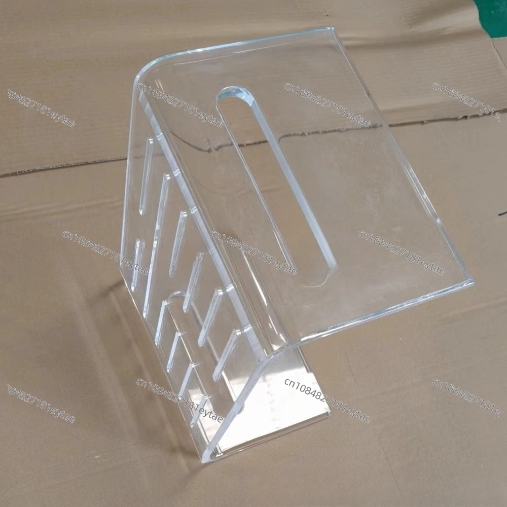 

Clear Acrylic Bathroom Stool U Shape Anti Slip Shower Stool Vanity Bench Entryway Rainbow Stool