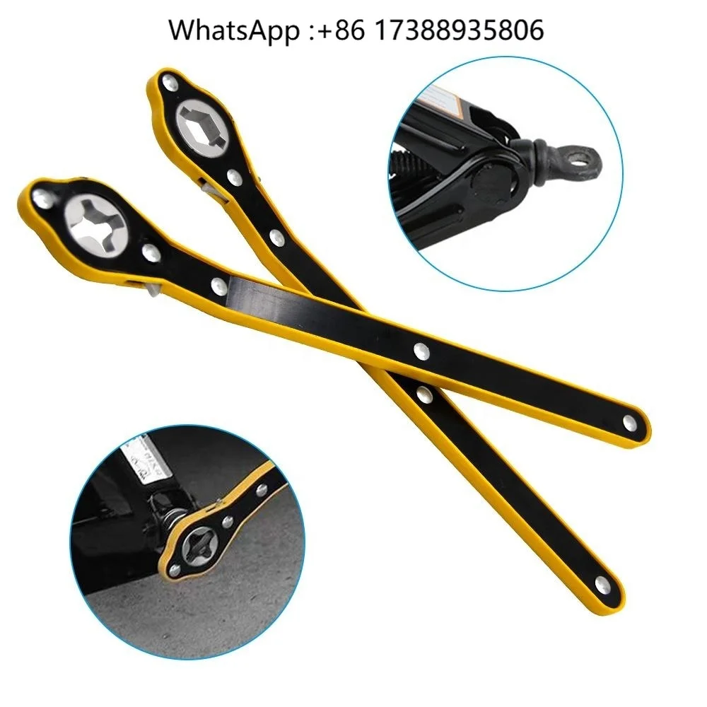 Jack Ratchet Spanner Long Cross Hex Carbon Steel Industrial Grade 3-Year Warranty Auto Repair Tool Labor Saving Car Jack Wrench