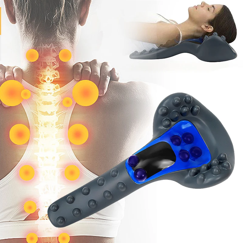 

Neck Back Stretcher Cervical Chiropractic Traction Device Cervical Pain Relief Neck Back Massager Cervical Spine Alignment