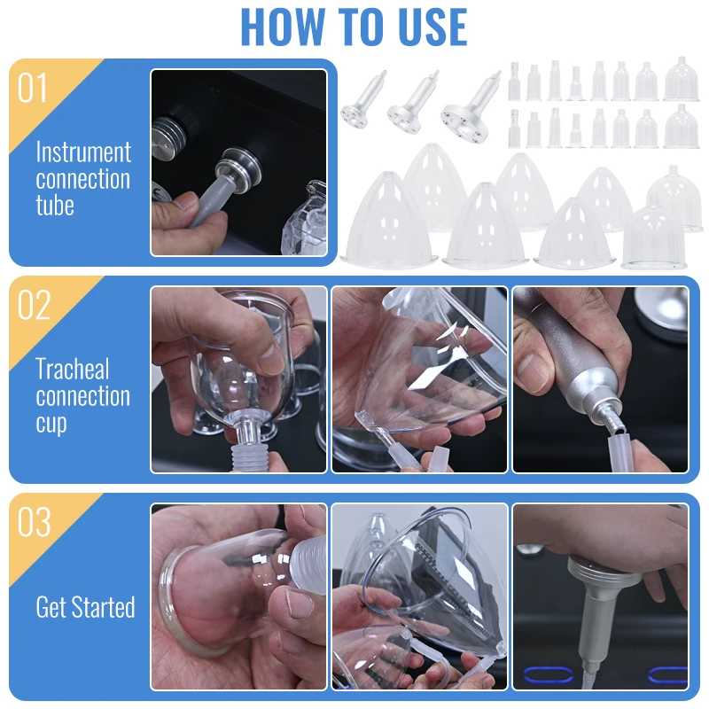 1 Professional Breast Enhancement Machine Gentle Vacuum Traction Promoting Natural Distribution Fat Preventing Outward Expansion