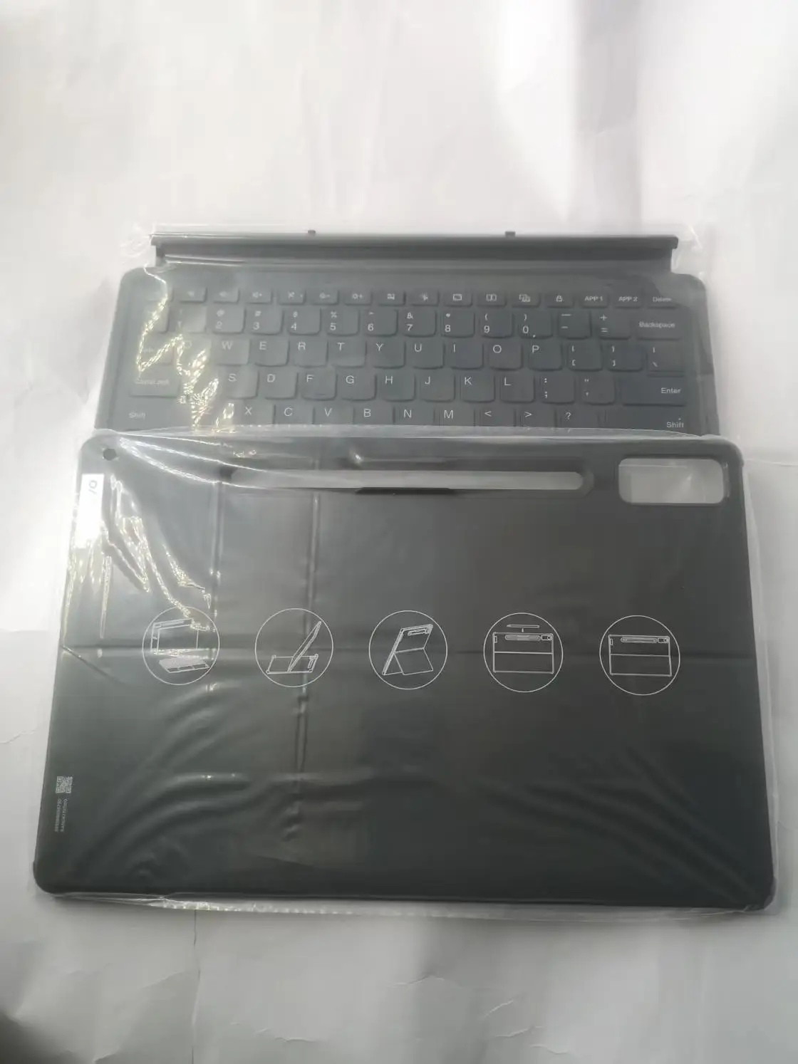 Новая магнитная клавиатура KB566U и чехол-подставка для планшетов Lenovo Xiaoxin Pad Pro, Tab P12 12.7 TB371FC, Idea Tab Pro TB373FU, K12 TB240FC