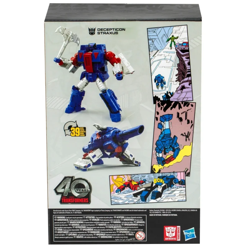 Transformers originales 40 aniversario Marvel Comics Strathus/Negro Mesa Anime figura modelo juguete colección de regalos promocionales