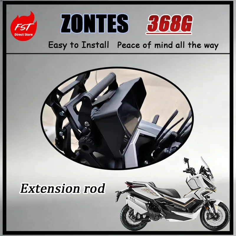 

FOR ZONTES 368G Anodized Aluminum Motorcycle Expansion Bar Anti-Vibration Holder Motorcycle Upgraded Accessory