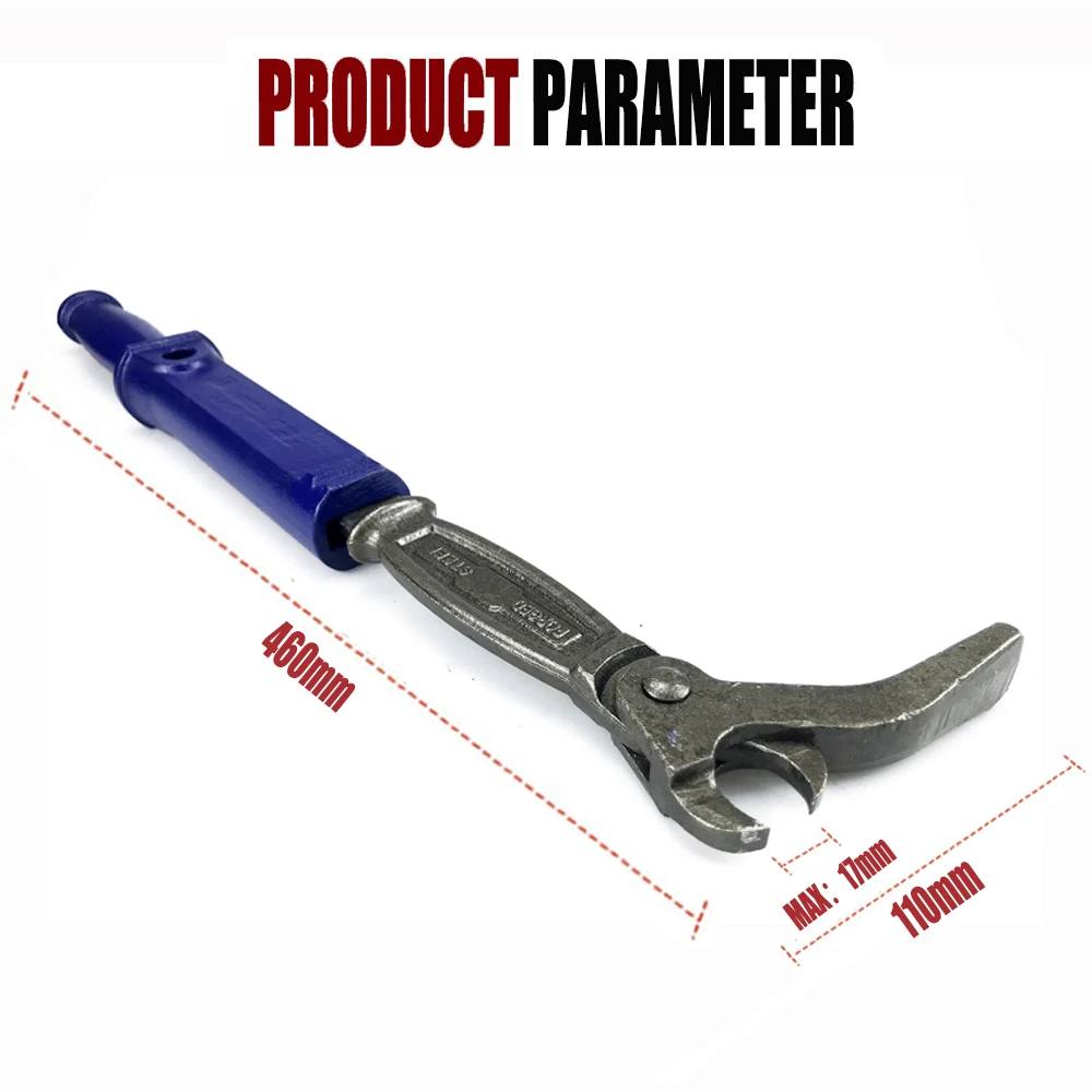 Nail Puller Pry Bar Rust Proof Car Tire Lever Bar With Rotation Car Tire Repair Tool Nail Puller End For Car