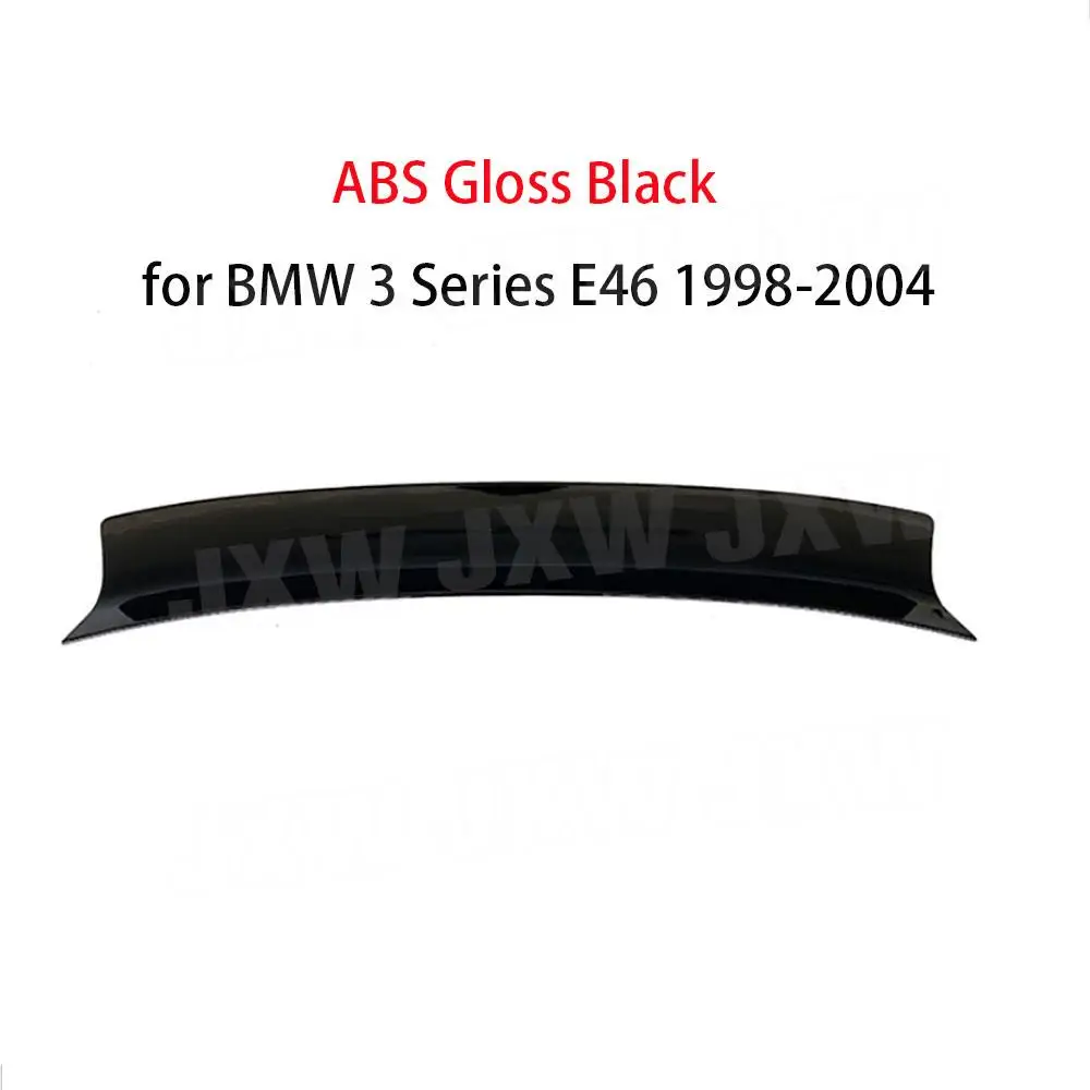 ABS / Carbon Fiber Black Rear Trunk Duck Spoiler Lid Wing For BMW 3 Series E46 1998-2004 Rear Spoiler Car Accessories