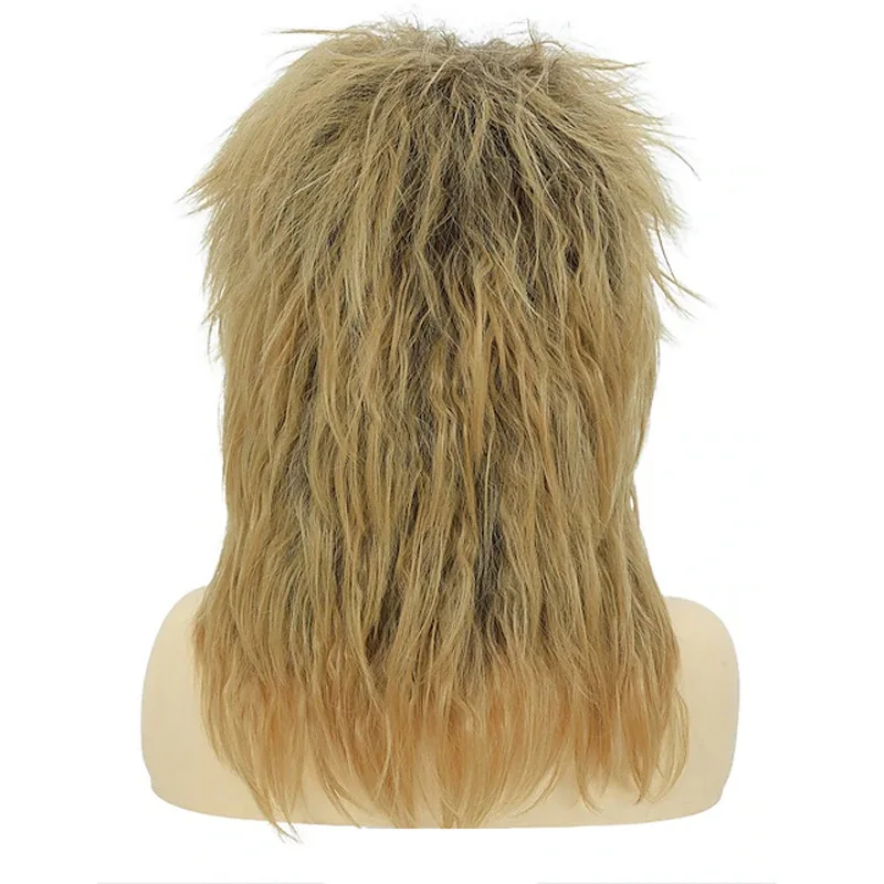 , ombre-colored, corn-wave synthetic lace front , European and American style, short curly wig, one piece, long straight h