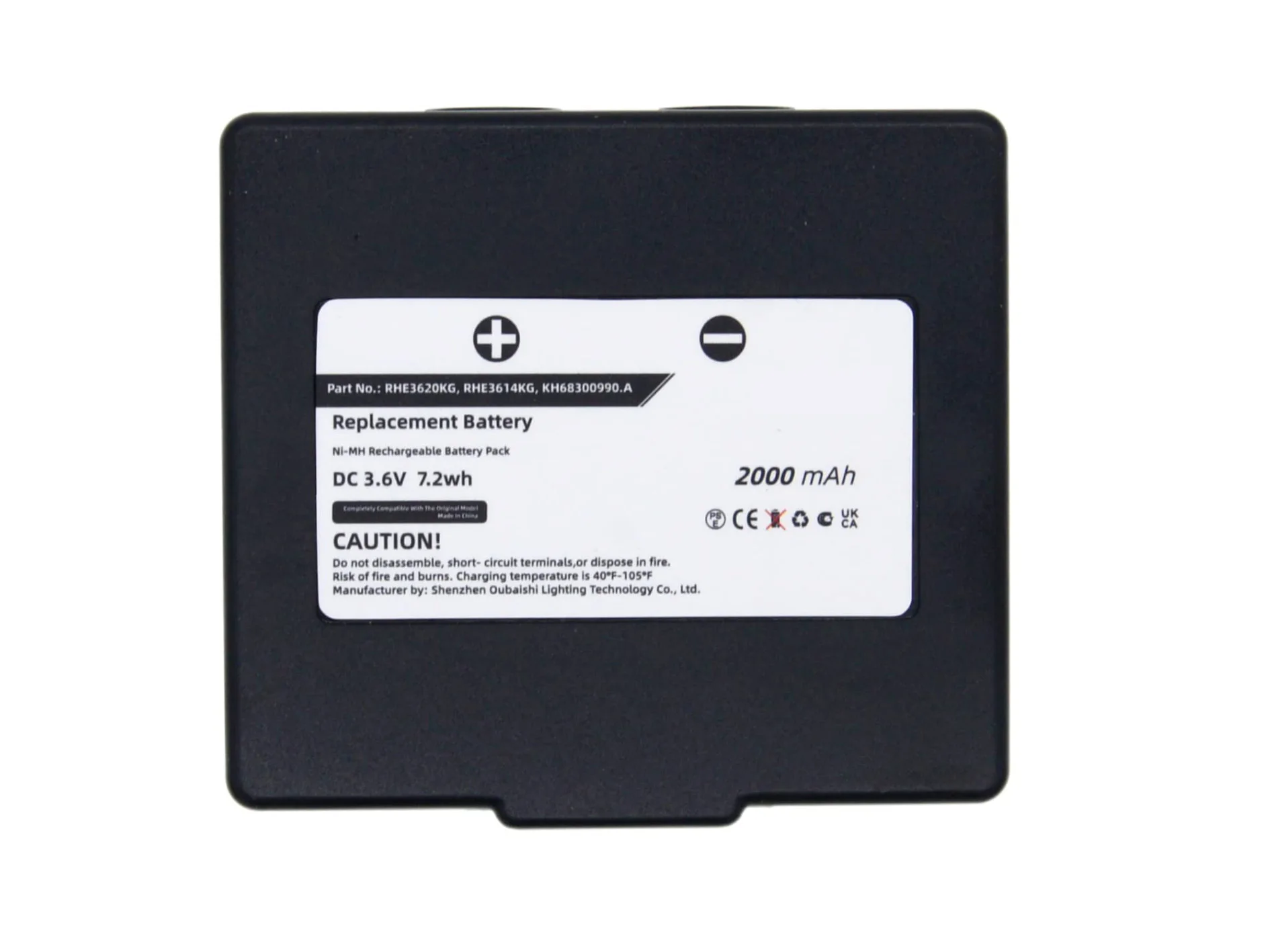 Replacement Battery for Hetronic  Potain P-63418-95 68300600, 68300900, 900, HE900, KH68300990, Mini EX2-22, RHE3620KG 3.6V/