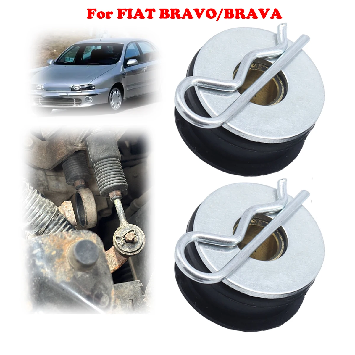 2/6PC Manual Transmission Gear Shift Cable Linkage End Bushing Kit For FIAT BRAVO I BRAVA MAREA 1996-2002 LANCIA KAPPA 1994-2001