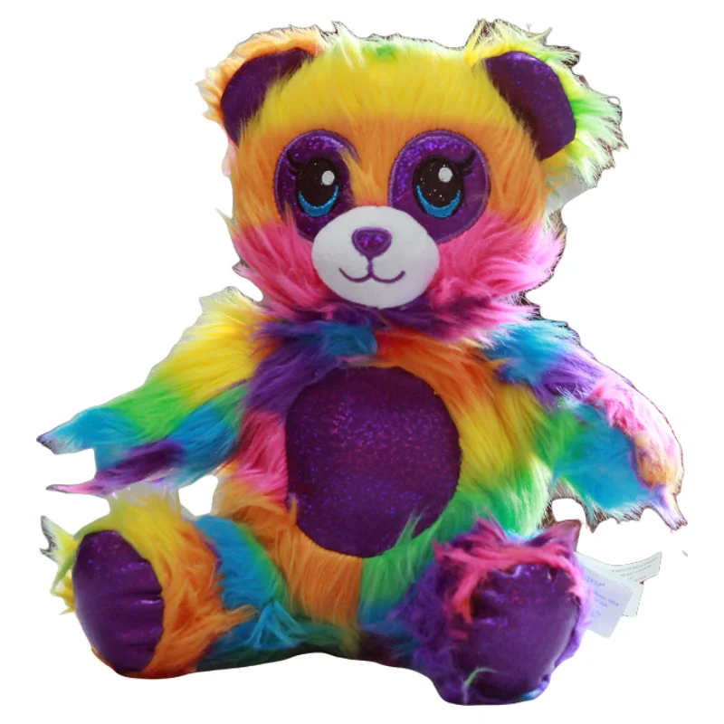 

Красочная великоглазая плюшевая кукла-мишка размером 22 см, маленькая игрушка-мишка. Подарок детских плюшевых игрушек.