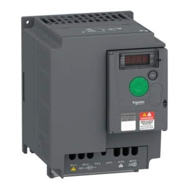 

ATV310HU55N4E variable speed drive, Easy Altivar 310, 5.5kW, 7.5hp, 380...460V, 3 phase, without filter