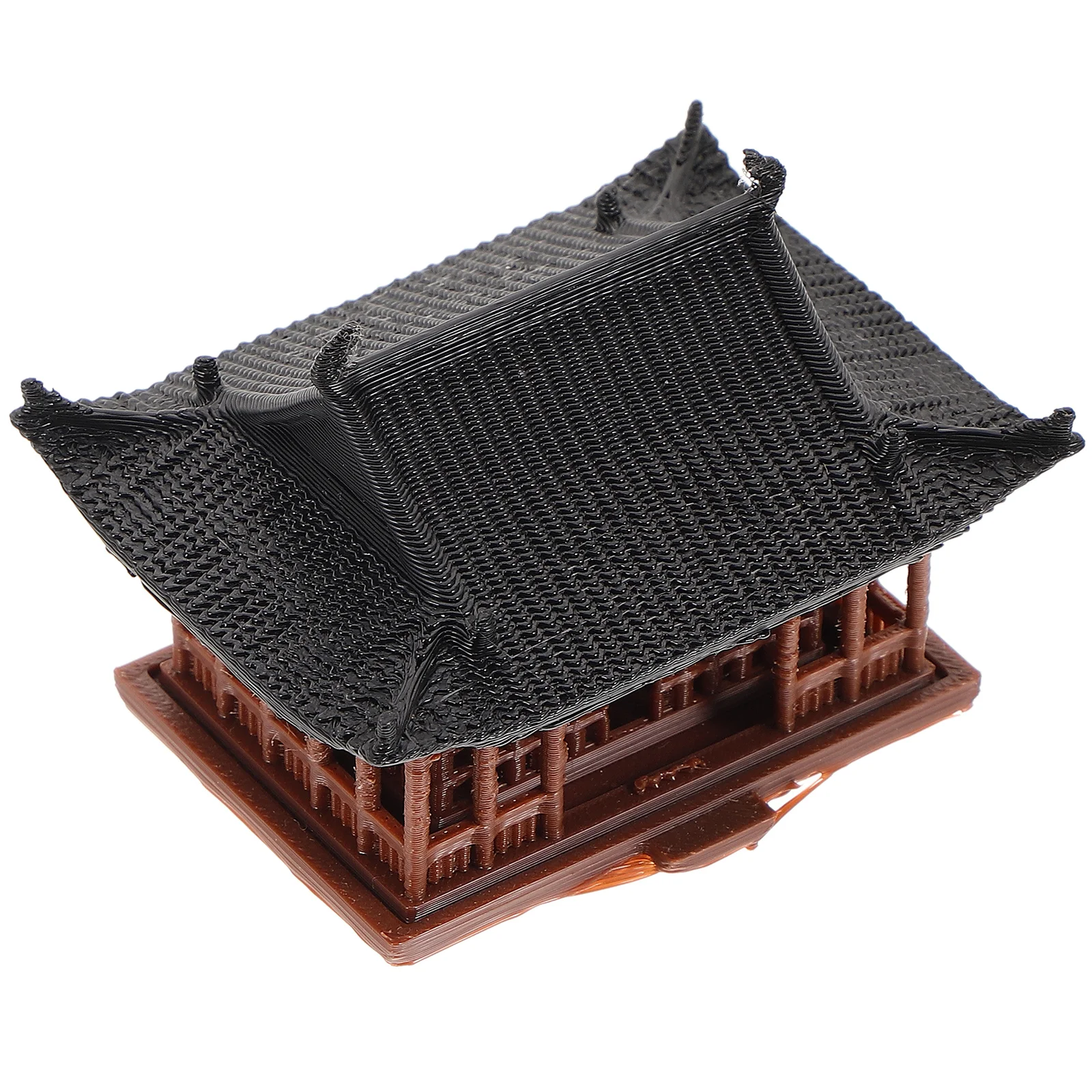 

Miniature Pavilion Statue, Japanese Pagoda Model Chinese Bonsai Figurines Fairy Garden Mini Pavilion Tower Figurine for Aquarium