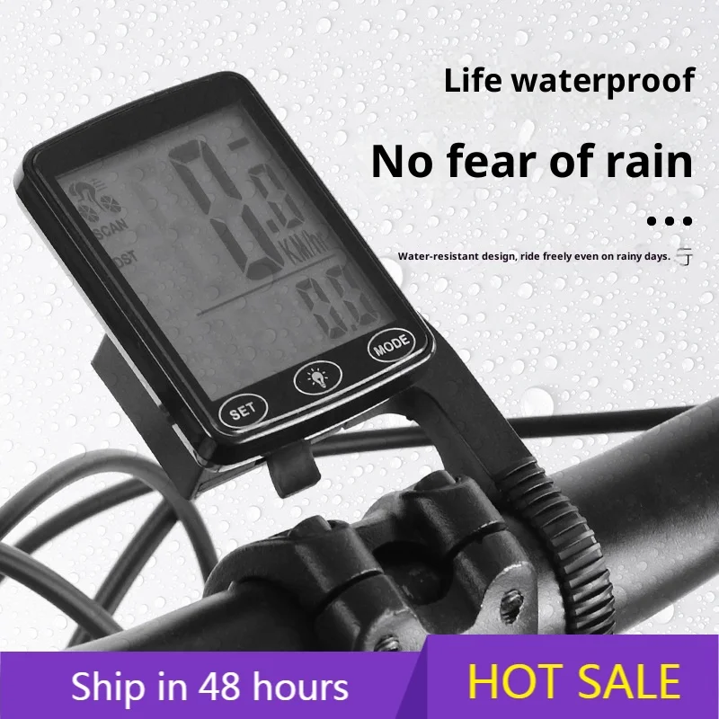 

POWER LEAP2024 MJR MJR-04 Беспроводная цифровая таблица кодов для шоссейного велосипеда Большой 1,3-дюймовый IPX4 Водонепроницаемый сенсорный экран Светодиодный дисплей Зеленый Lu