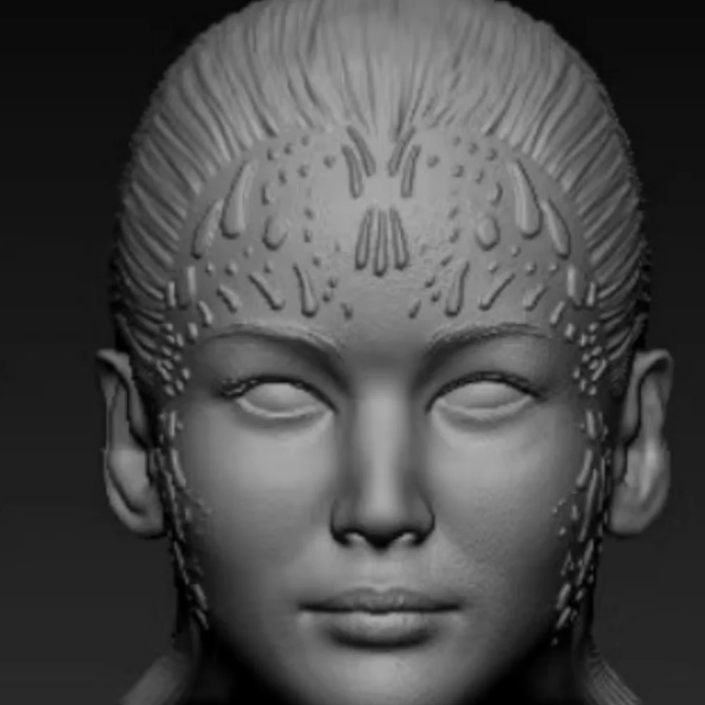 【30days Made】Pre-sale 1/12 Scale Female Soldier Anti-hero Mutant Raven Unpainted Head Sculpt Accessories For 6'' Action Figure - view 4