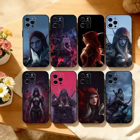 WoW S-Sylvanas Windrunner Phone Case Silicone Soft For IPhone 17 16 15 14 13 12 11 X XR Plus Pro Max Plus