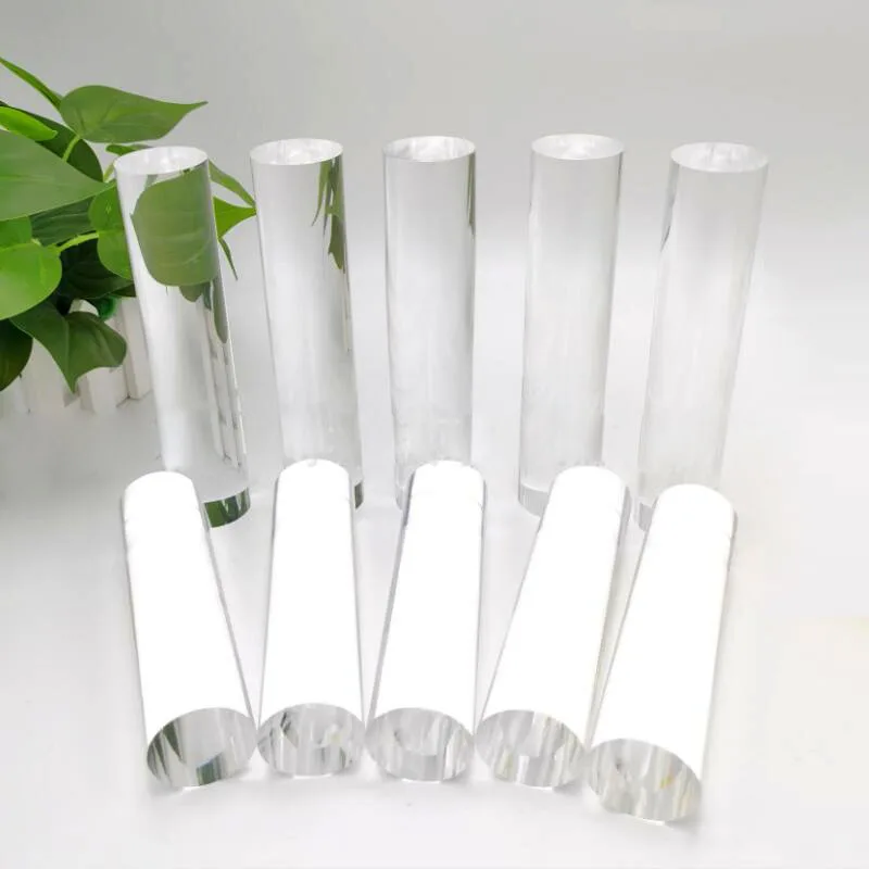 Customized Cut Length Diameter 12mm/16mm/20mm Clear Acrylic Plexiglass Lucite Rod Round Pmma Bar Rolling Pins for Kitchen Tools