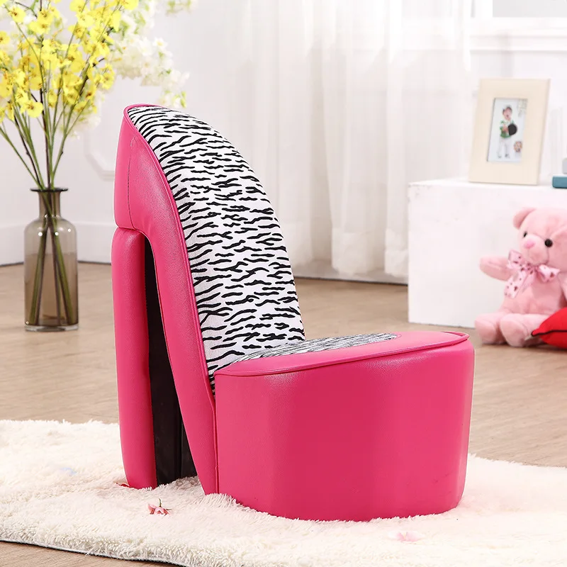 Cute Children's Sofa Stool, Baby Shoe Change High Heels Seat Stool, Fashionable Small Sofa Stool