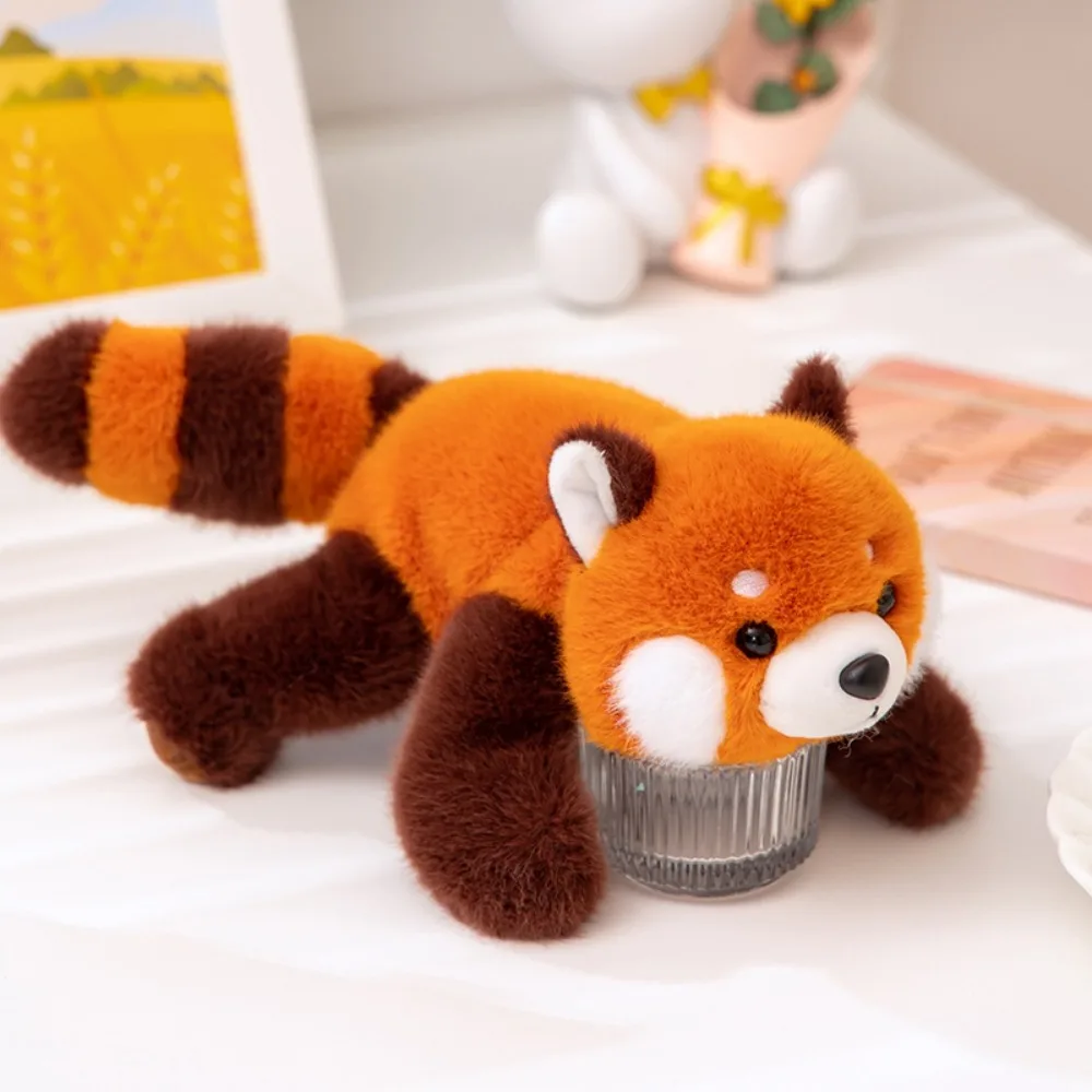 Lovely Sloth Husky Lying Animal Pig Panda Soft Pillow Raccoon Bear Cartoon Table Ornament Stuffed Animal