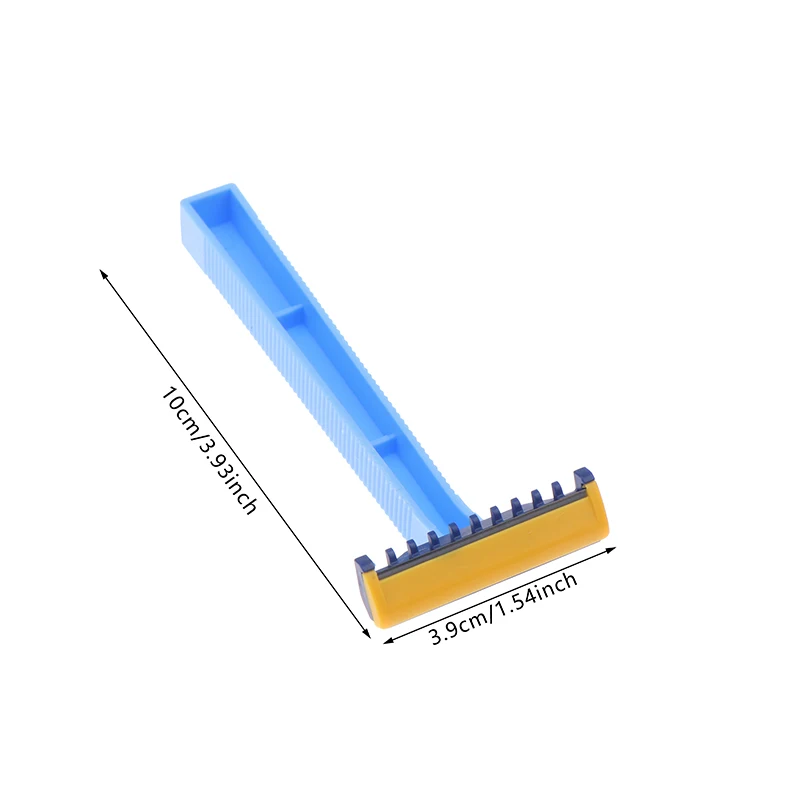 10/20 قطعة ل تحت الإبط شعر الجسم الحلاقة البلاستيك مشط رئيس النساء الحلاقة 1 شفرة المتاح الحلاقة مجموعة ماكينة حلاقة صحية