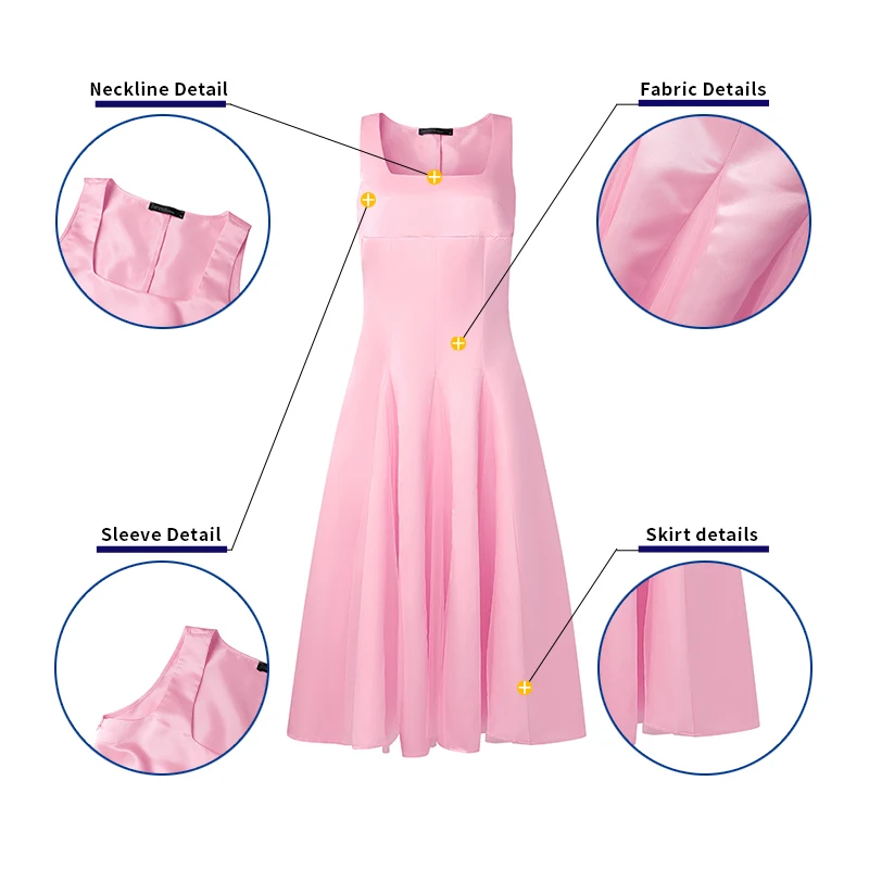 ZANZEA Robe de soirée élégante mode femmes Sexy sans manches solide Satin fête Robe d'été décontracté plissé col carré longue Robe