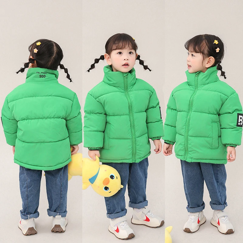 

2-12 Years New Winter Very Warm Girls Jacket High Collar Padded Linning Thick Coat For Kids Children Windbreaker