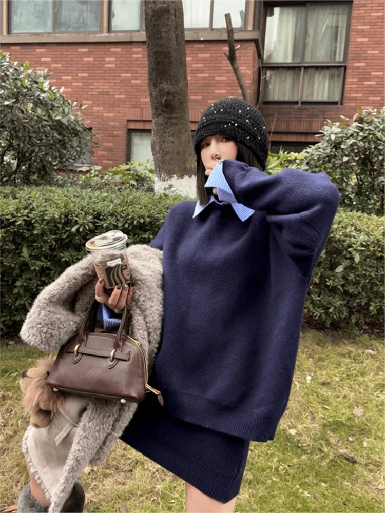 

Женский вязаный комплект Dongda Gate: модный элитный свитер-двойка, трендовый комплект для весеннего сезона