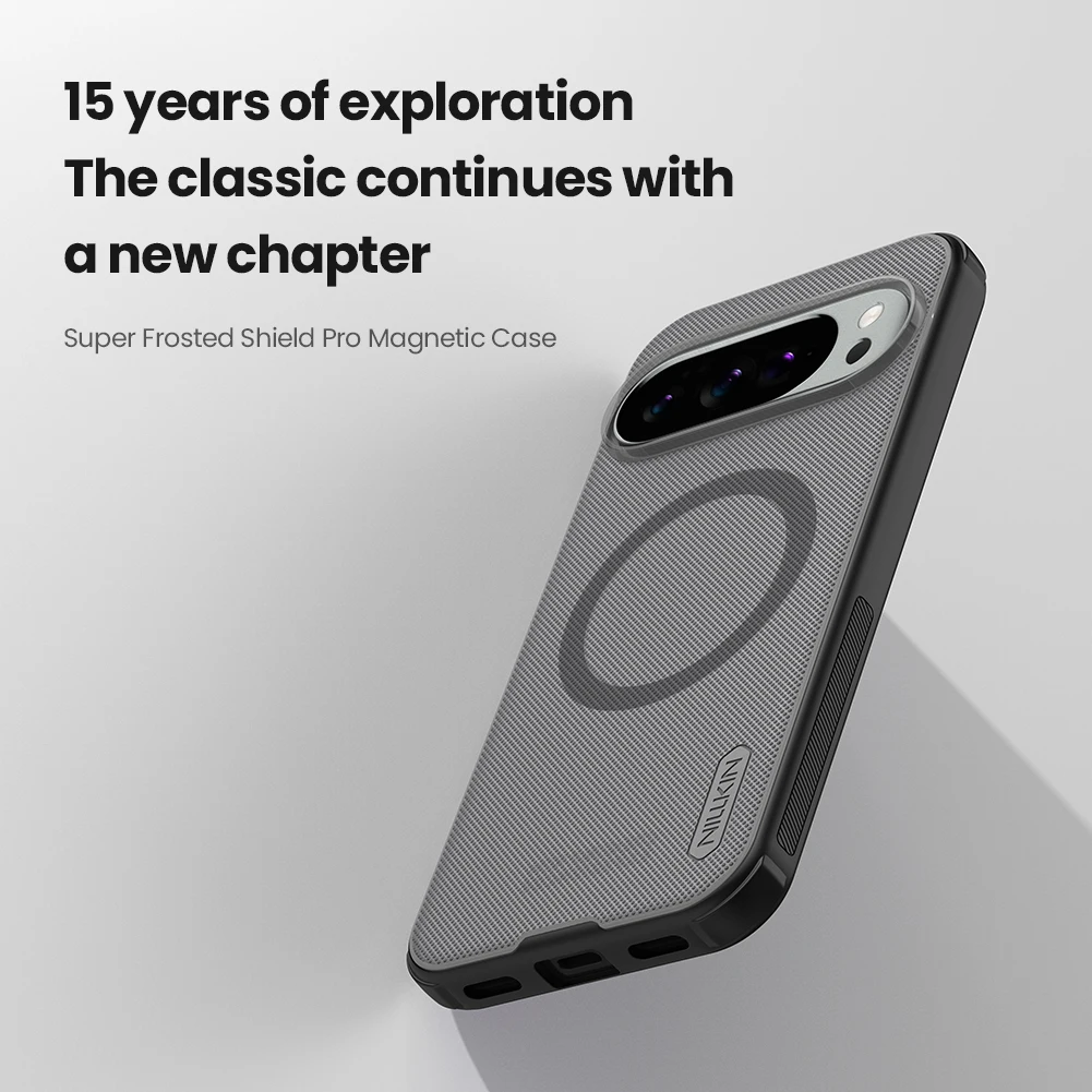 Nillkin Etui Magnetyczne do Google Pixel 10 Pro XL/10 Pro/10, TPU+PC, Twarde, z Poduszkami Powietrznymi na Czterech Rogach, Odporne na Wstrząsy, Przezroczyste, Wersja Czarna