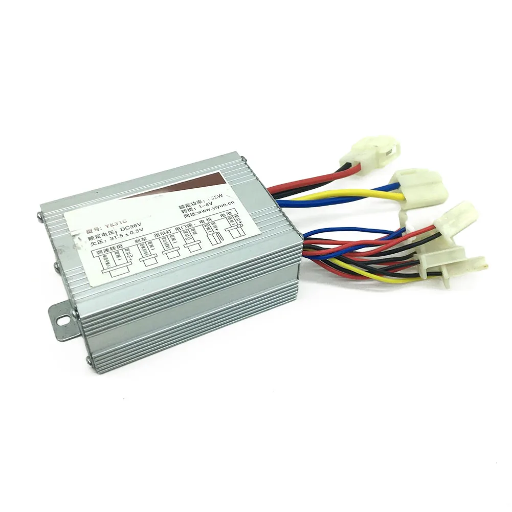 Convenient Brushed Motor Controller for Electric Scooters 24V/36V 350W Efficient Performance Sensitive Control