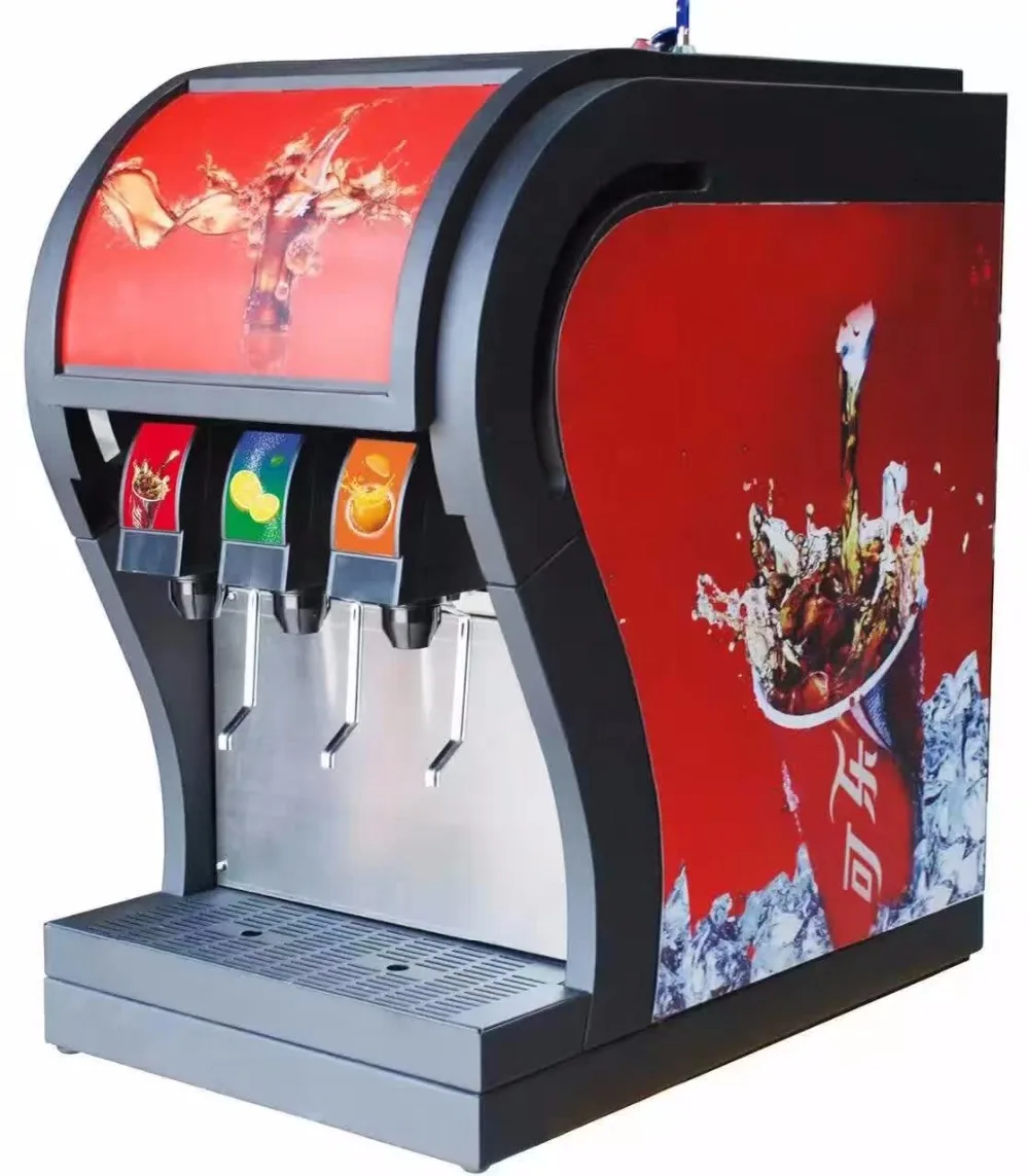 Coke Post Mix Soda Fountain Dispenser With 3 Valves