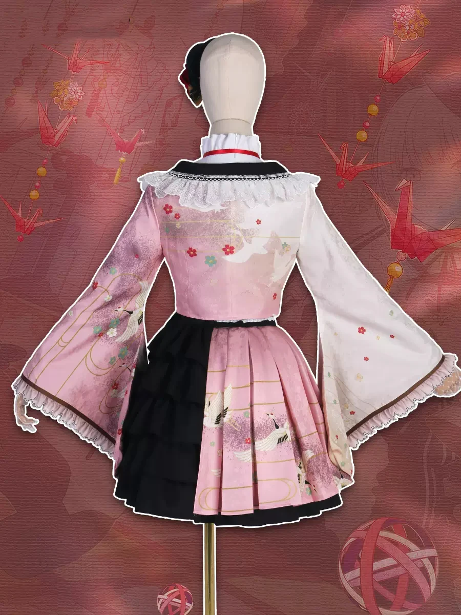 In Stock! Cos Akiyama Mizuki Dress kimono Style Clothes Cosplay Full Set Anime Costume