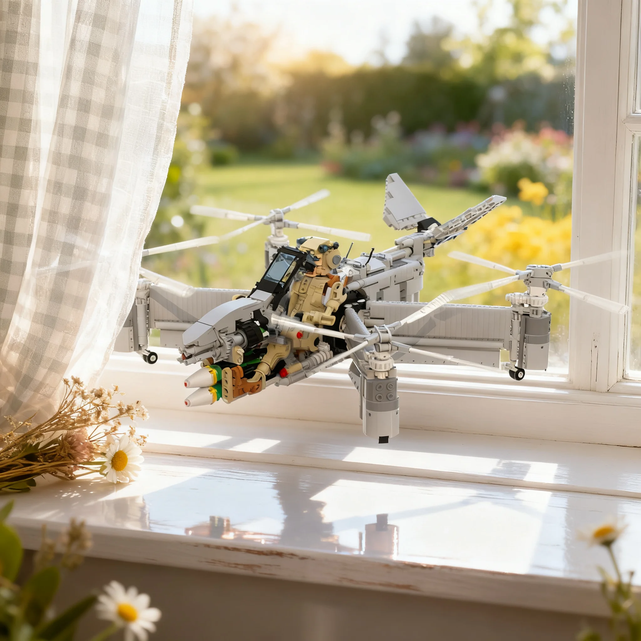 1158pcs MOC Technical Tilting X Winged Hoverbike Model Building Blocks Brick Idea Assemble Art Birthday Craft DIY Education