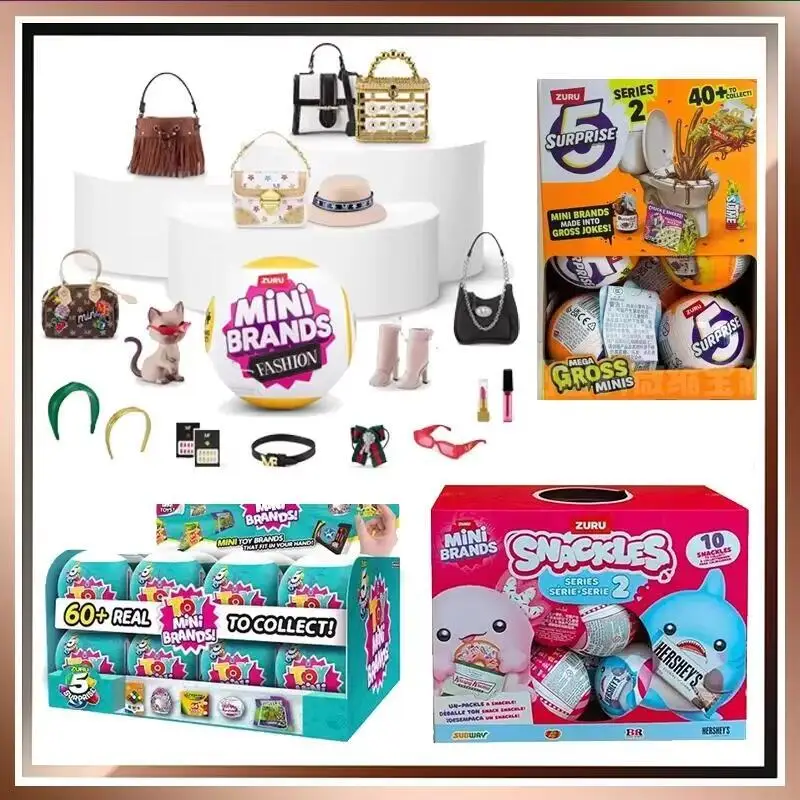 S Zuru 미니 브랜드 미니 베이비 서프라이즈, 마이 미니 베이비 주루 가든 미니 서프라이즈, 5 미니 구절 장식, 어린이 생일 선물
