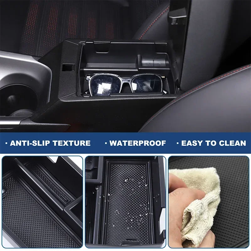 ABS Central Console Armrest Storage Box Organizer Tray Armrest Container For Alfa Romeo Tonale 2022-2024 Interior Accessories